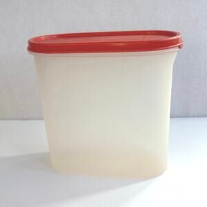 Vintage Tupperware Modular Mates #3 Oval 7.25 Cup Containers Poppy USA